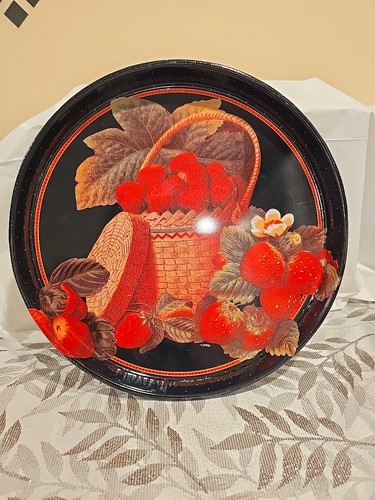 Vintage strawberries basket - strawberries,