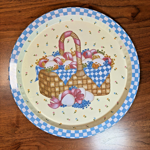 Vintage country blue - vintage, tray