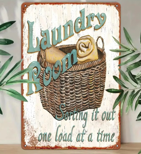 Vintage rustic laundry - laundry, basket