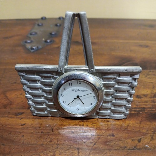 Longaberger pewter basket desk - pewter,