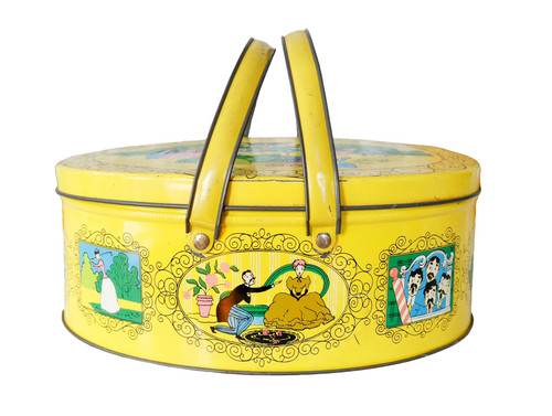 Vtg victorian leisure tin - victorian,